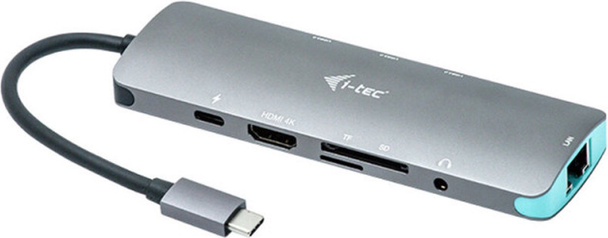 i-tec USB-C Metal Nano Dock HDMI USB Ethernet Audio USB-C Opladen