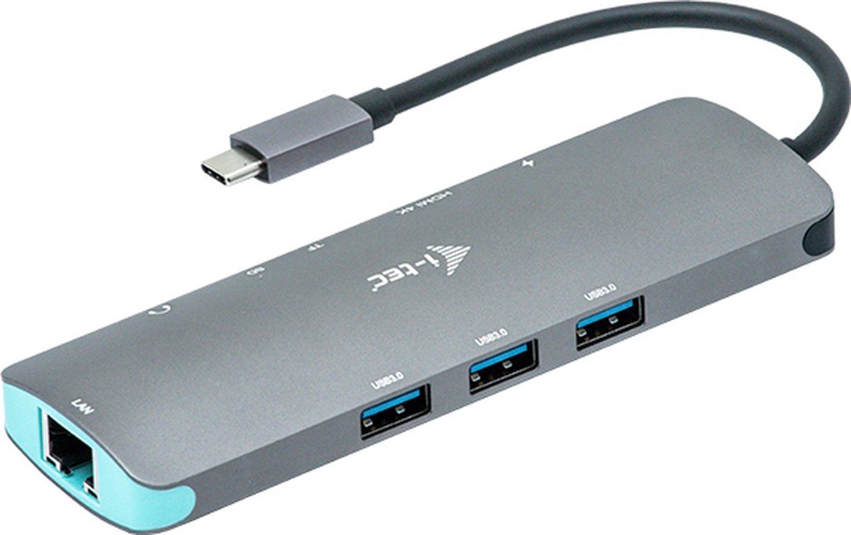i-tec USB-C Metal Nano Dock HDMI USB Ethernet Audio USB-C Opladen