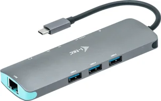 i-tec USB-C Metal Nano Dock HDMI USB Ethernet Audio USB-C Opladen
