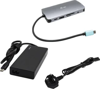 i-tec USB-C Metal Nano Dock HDMI/VGA + 77W Charger