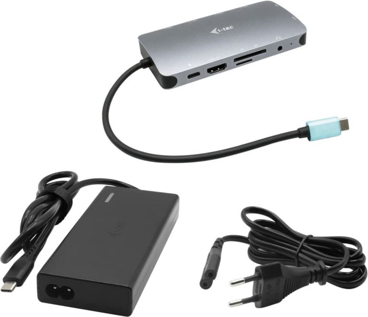 i-tec USB-C Metal Nano Dock HDMI/VGA + 77W Charger