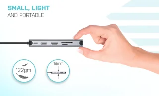 i-Tec USB-C Nano Dock 2x HDMI VGA Ethernet USB-A Kaartlezer USB-C Poort