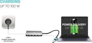 i-Tec USB-C Nano Dock 2x HDMI VGA Ethernet USB-A Kaartlezer USB-C Poort