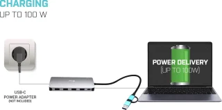 i-Tec USB-C Nano Dock 2x HDMI VGA Ethernet USB-A Kaartlezer USB-C Poort