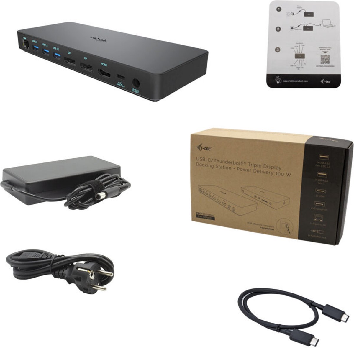I-tec USB-C Thunderbolt 3 Docking Station HDMI DisplayPort 100W