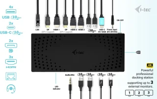 I-tec USB-C Thunderbolt Docking Station Universeel