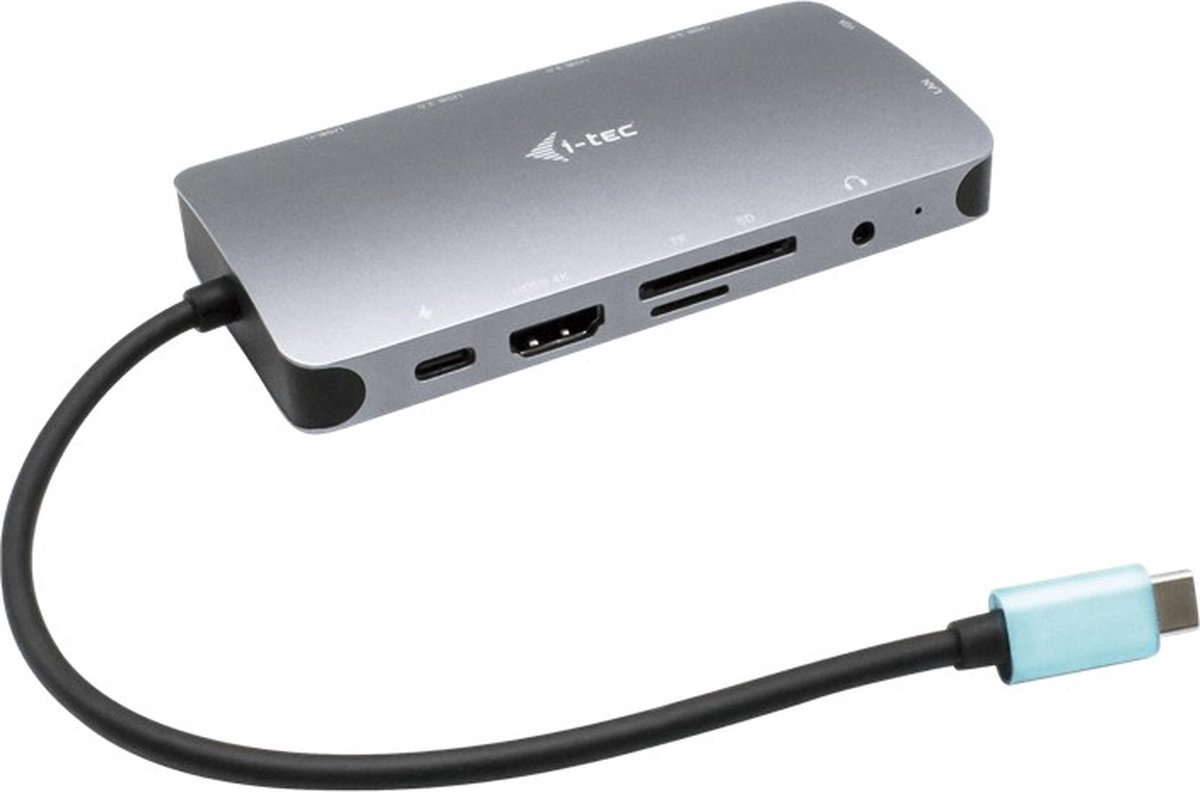 De i-tec USB-C Travel Nano Dock HDMI VGA Ethernet USB-A Audio USB-C PD in één oogopslag