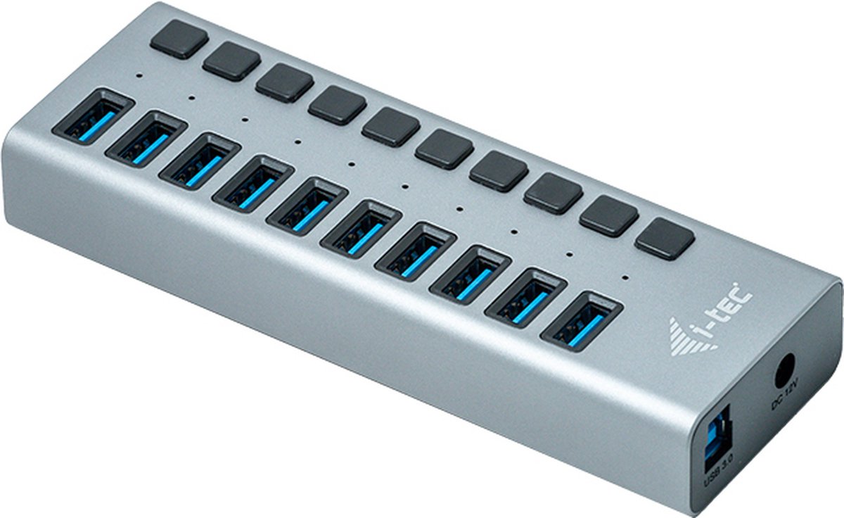 i-tec USB Oplader 10-poorts 48W