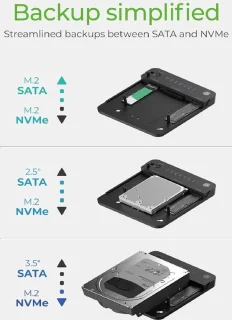 ICY BOX IB-2915MSCL-C31 M.2 NVMe & SATA Docking- en Kloonstation