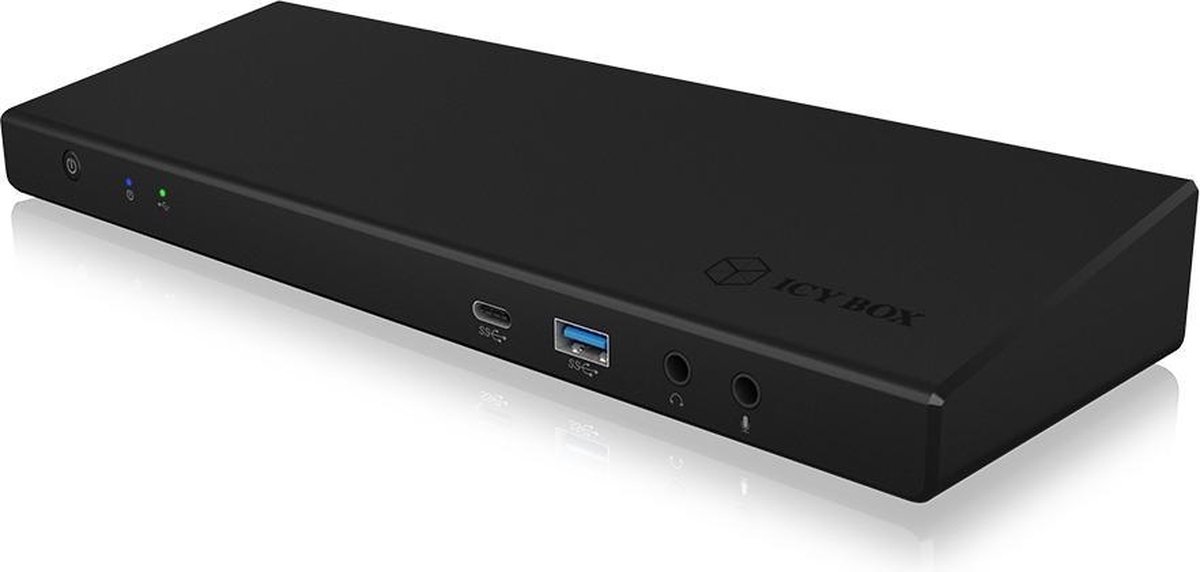 ICY BOX IB-DK2244AC USB 3.2 Gen 1 Type-C Dockingstation Zwart