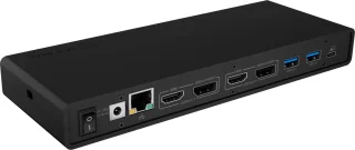ICY BOX IB-DK2245AC USB 3.2 Gen 1 Type-C Dockingstation Zwart