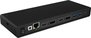 ICY BOX IB-DK2245AC USB 3.2 Gen 1 Type-C Dockingstation Zwart