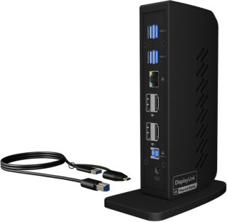 ICY BOX IB-DK2252AC: Krachtige dual 4K-dockingstation voor productieve werkplekken