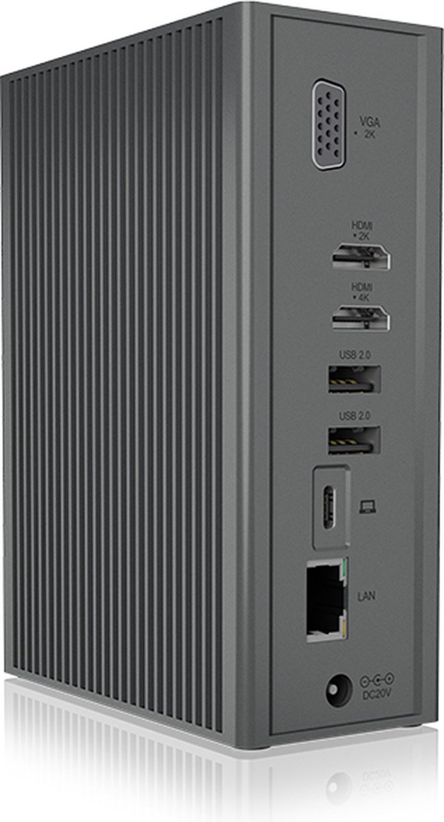 ICY BOX IB-DK2262AC USB-C Dockingstation Universeel