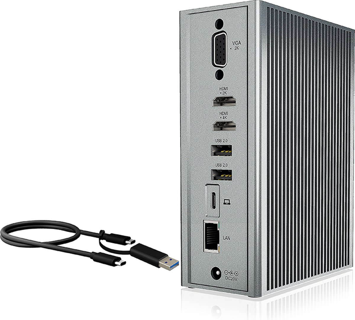 ICY BOX IB-DK2262AC USB-C Dockingstation Universeel