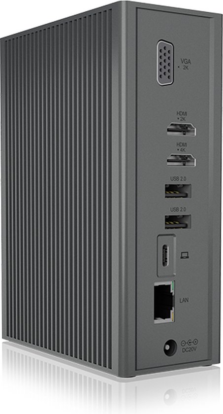 ICY BOX IB-DK2262AC USB-C Dockingstation Universeel