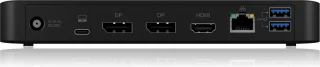 ICY BOX IB-DK2405-C USB 3.2 Gen 1 Type-C Dockingstation Zwart