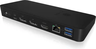 ICY BOX IB-DK2405-C USB 3.2 Gen 1 Type-C Dockingstation Zwart