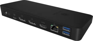 ICY BOX IB-DK2405-C USB 3.2 Gen 1 Type-C Dockingstation Zwart