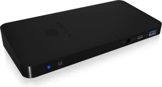 ICY BOX IB-DK2405-C USB 3.2 Gen 1 Type-C Dockingstation Zwart