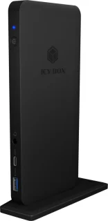 ICY BOX IB-DK2405-C USB 3.2 Gen 1 Type-C Dockingstation Zwart
