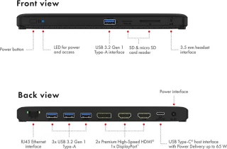 ICY BOX IB-DK2416-C USB-C dockingstation