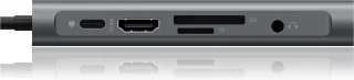ICY BOX IB-DK4040-CPD USB-C Dockingstation grijs