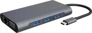 ICY BOX IB-DK4040-CPD USB-C Dockingstation grijs