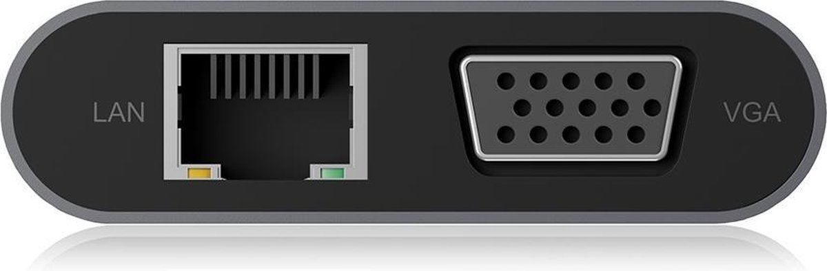 ICY BOX IB-DK4040-CPD USB-C Dockingstation grijs