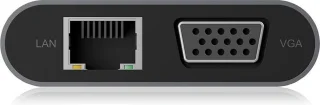 ICY BOX IB-DK4040-CPD USB-C Dockingstation grijs
