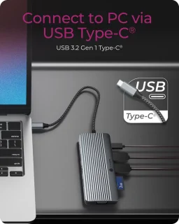 ICY BOX IB-DK4040a-CPD USB-C Dockingstation