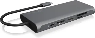 ICY BOX IB-DK4050-CPD USB Type-C Docking Station Antraciet