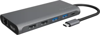 ICY BOX IB-DK4050-CPD USB Type-C Docking Station Antraciet