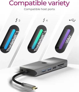ICY BOX IB-DK4061-CPD USB-C Dockingstation