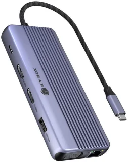 ICY BOX IB-DK4062-CPD USB-C kabel antraciet