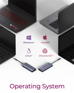 ICY BOX IB-DK4062-CPD USB-C kabel antraciet