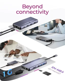 ICY BOX IB-DK4062-CPD USB-C kabel antraciet