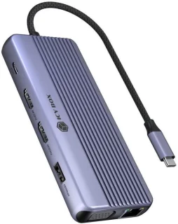 ICY BOX IB-DK4062-CPD USB-C kabel antraciet