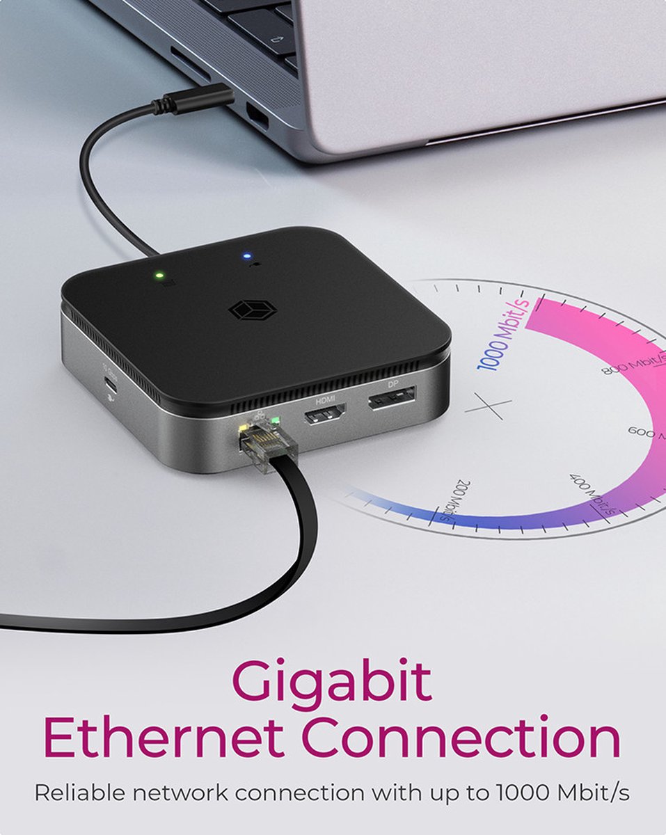 ICY BOX IB-DK408-C41 USB4 universeel dockingstation