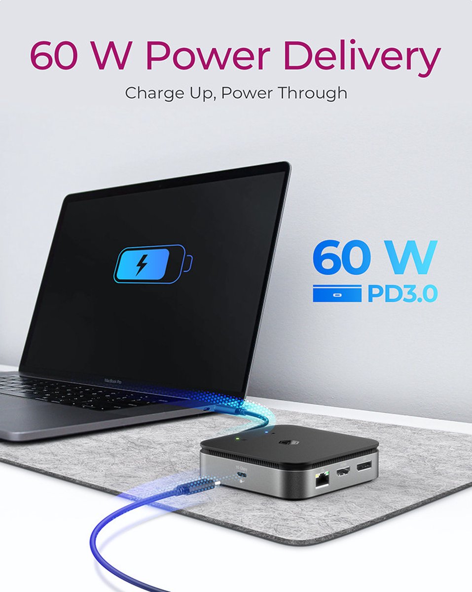 ICY BOX IB-DK408-C41 USB4 universeel dockingstation