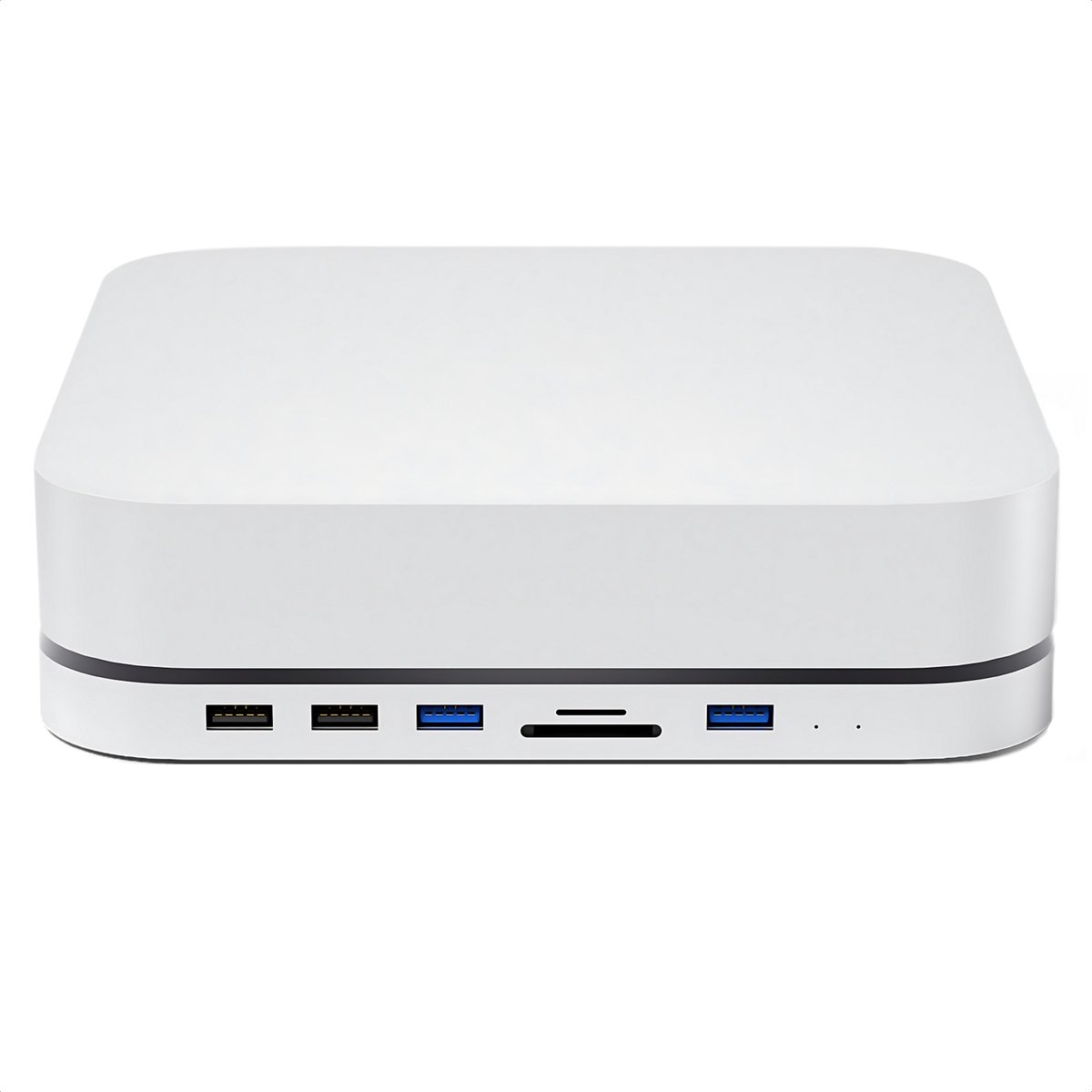 iMounts Mac Mini Hub USB-C Silver M1 M2