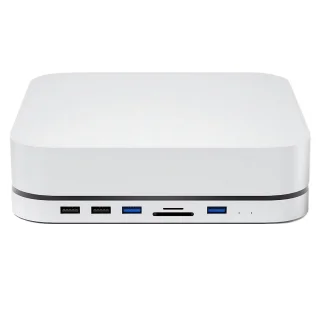 iMounts Mac Mini Hub USB-C Silver M1 M2