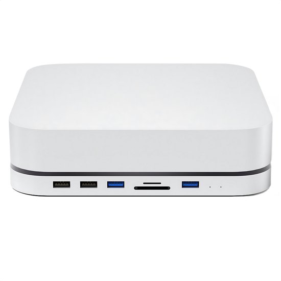 iMounts Mac Mini Hub USB-C Silver M1 M2