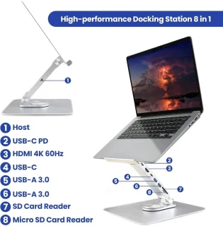 Inklapbare Laptopstandaard