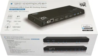 IPC-Computer PRIPC1 Dual 4K USB Docking Station