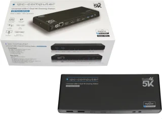 IPC-Computer PRIPC1 Dual 4K USB Docking Station