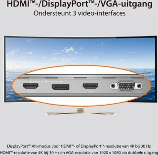 j5create JCD543-N USB-C Drievoudige Display Docking Station