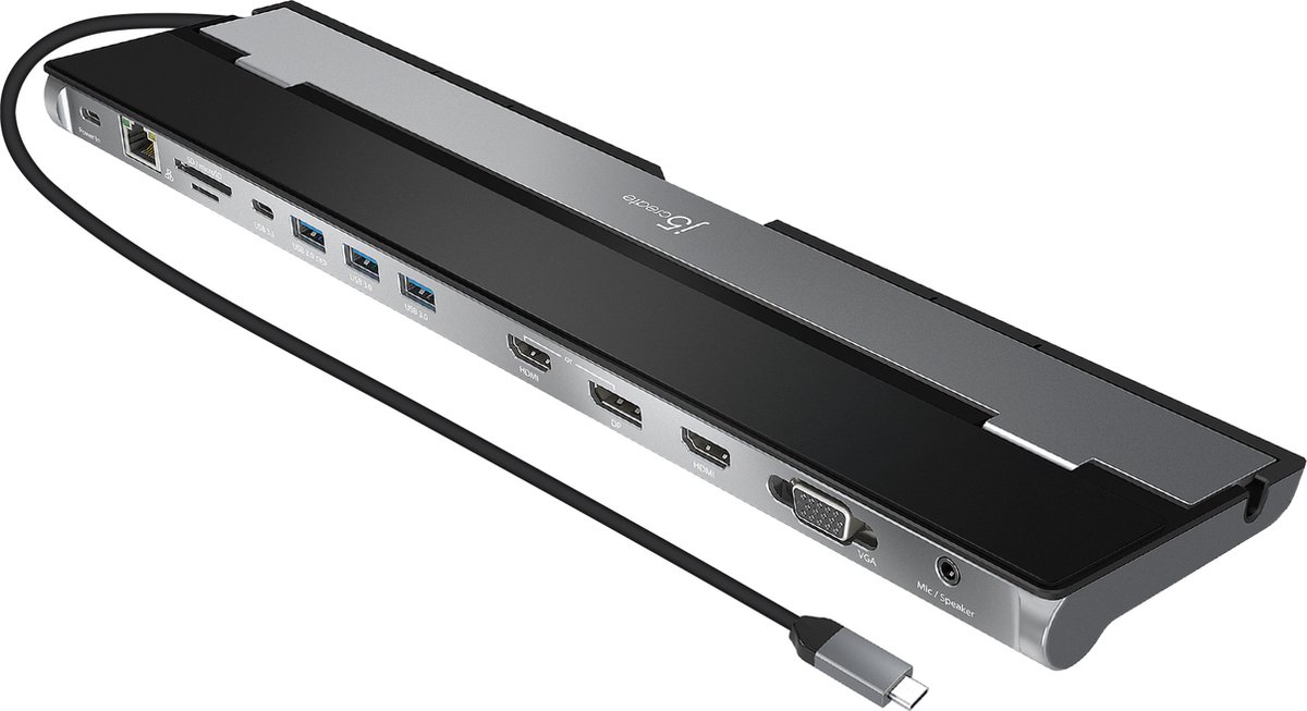 j5create JCD543-N USB-C Drievoudige Display Docking Station