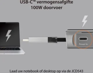 j5create JCD543-N USB-C Drievoudige Display Docking Station