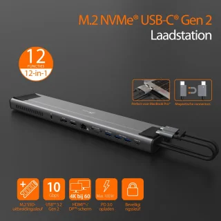 j5create JCD552-N M.2 NVMe USB-C Docking Station
